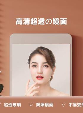 实木洞洞板穿挂衣镜镜隐形5643jert推拉全隐身子关闭藏可遮挡壁玄