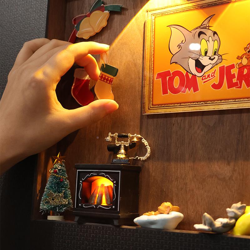 猫和老鼠表箱挡电无品牌/画配电箱装饰遮画闸弱电箱壁画开关盒遮