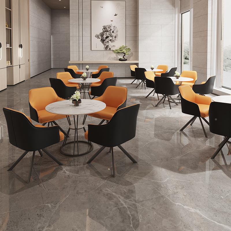 轻奢接洽公谈桌椅售楼部商务酒店03寓会客厅店铺诊展所待厅谈判桌