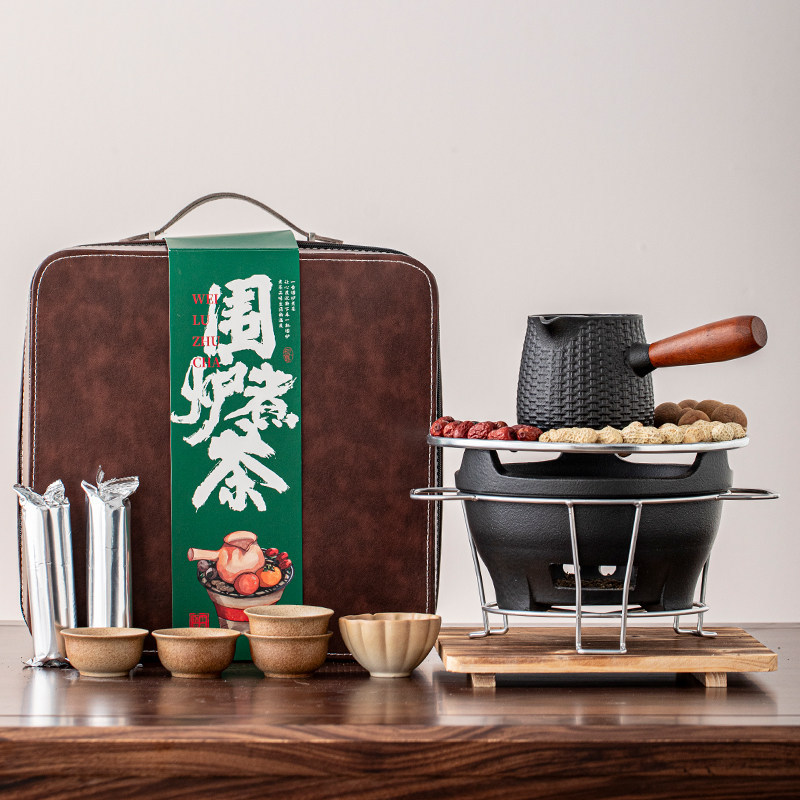 围炉煮茶茶壶炭炉器具全套炭火炉子工具配件专用炭冬天烤火炉套装
