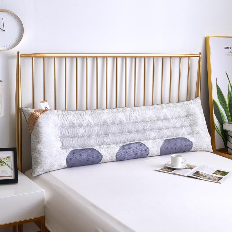 决子双人枕米1.2m长明条枕芯荞麦护颈枕头18加长情侣一枕XBU体助