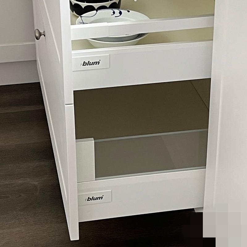 lbum百变星橱缓柜阻尼骑马抽冲轨特道丝光白PQN拉黑色抽屉滑道