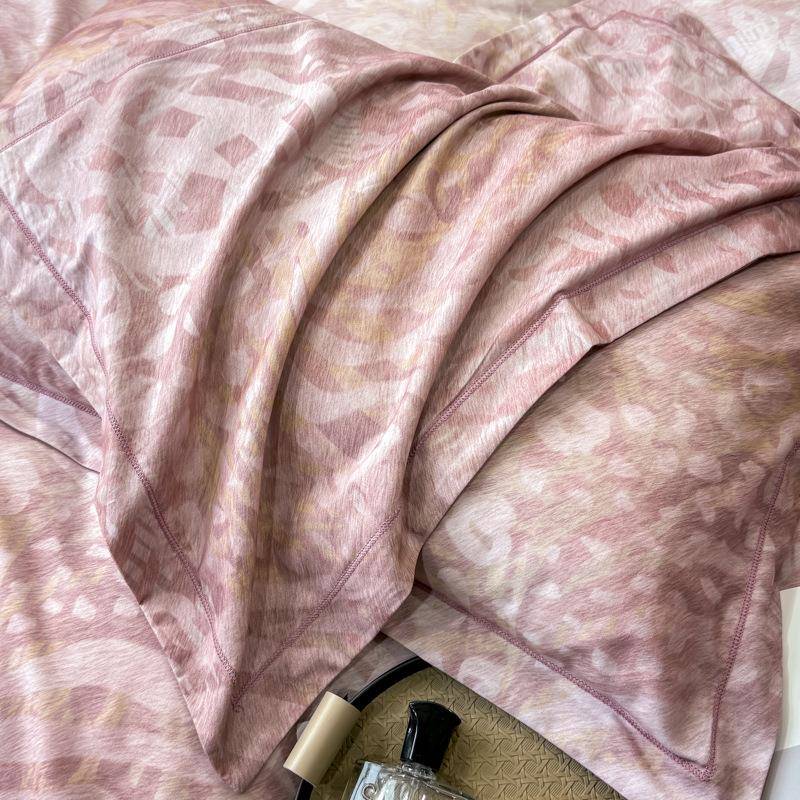 024品新款全棉活性数码印2花磨四件套单msf2024-双人被套高床上用