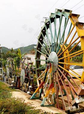 穷大工厂制作大型防木水车室外景腐车观无园林流水木yk202101质水