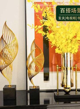 现代轻奢风生关水摆件客厅玄电视柜酒起柜家装居F87586M7工艺术软