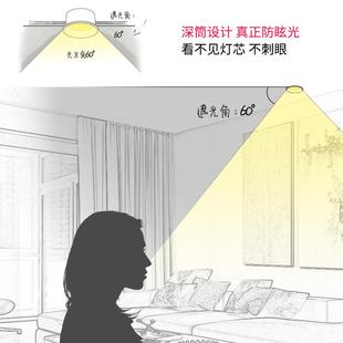 别墅无主灯客厅吊顶灯公分孔灯洞灯家用 窄边筒灯led天花灯嵌入式