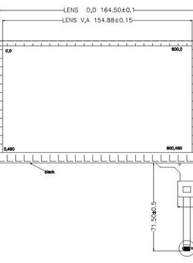 7寸电容式F触摸含T5屏16控制器分辨IEM80率0x480
