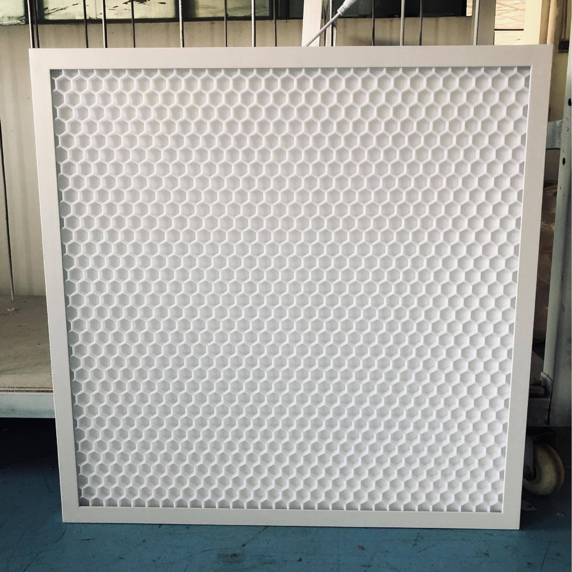 *600600蜂窝格栅深度防学眩光Ra0平板灯面9板灯校办公室JYY平板灯