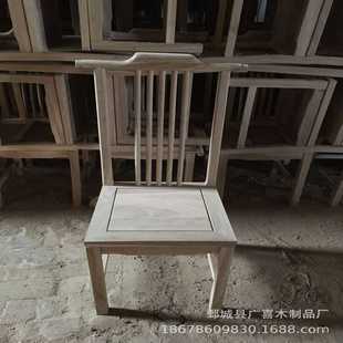 全木质仿古中式 家用书桌椅木制靠背椅 餐椅 现代简约餐厅饭店椅子