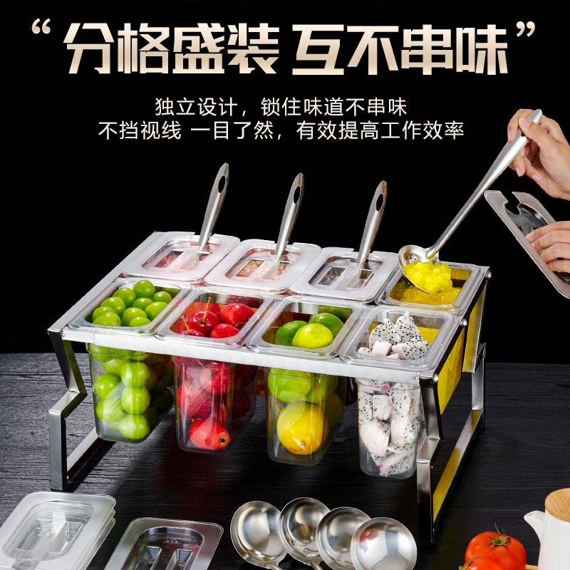 1/9透明塑料份数盆架子奶茶店
