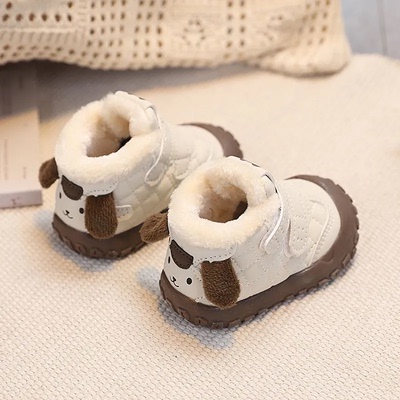 宝宝学步鞋冬新款加绒加厚可爱