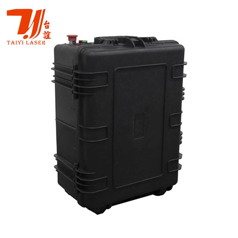 广东激光设备原厂家皮箱式脉冲激光清洗机模具图层油漆清洗