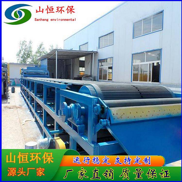 真空过滤机报价橡胶带式真空过滤机矿粉矿浆处理污泥脱水机