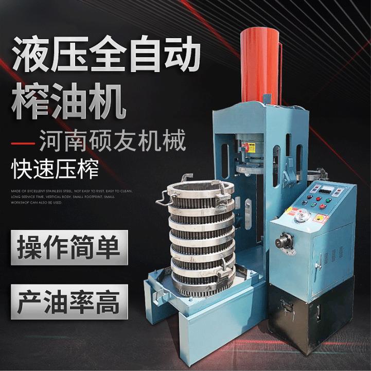 双桶循环压榨设备低温液压榨油机小型冷榨压油机油脂挤压精炼机