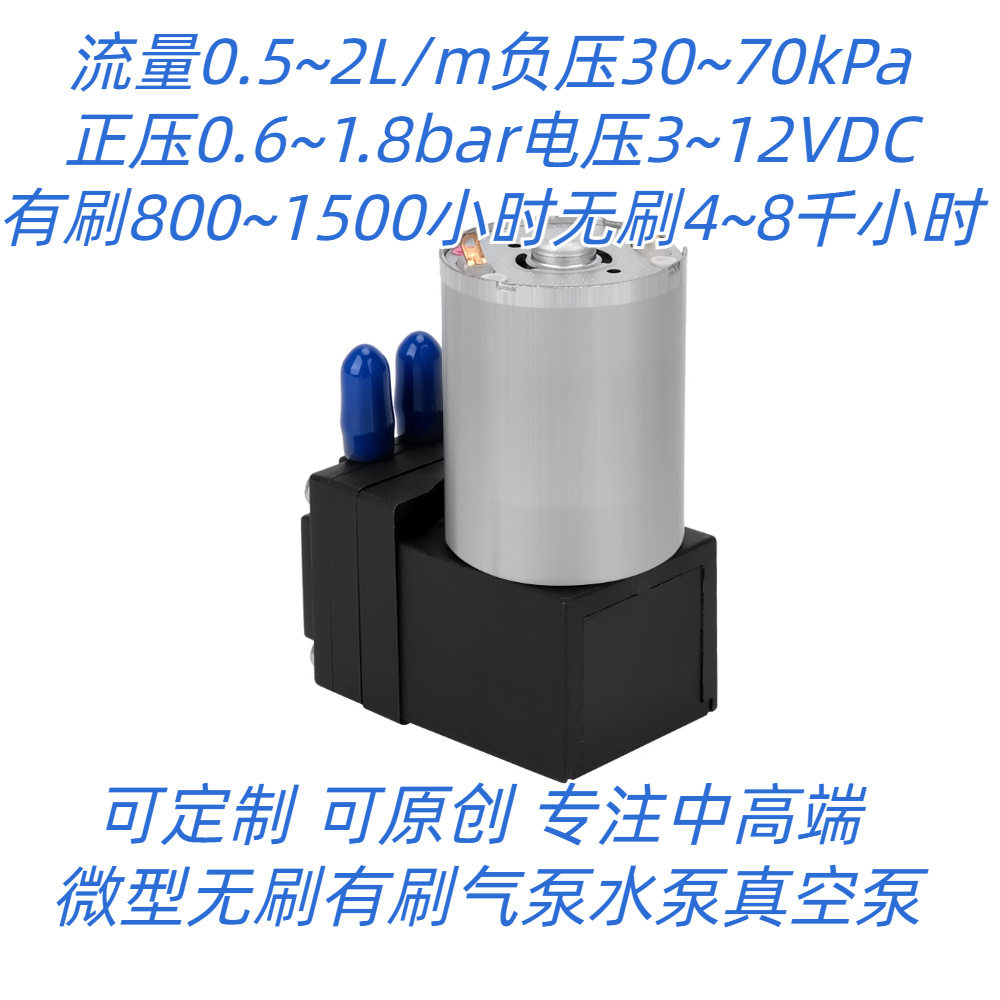 超微型迷你真空泵气体检测