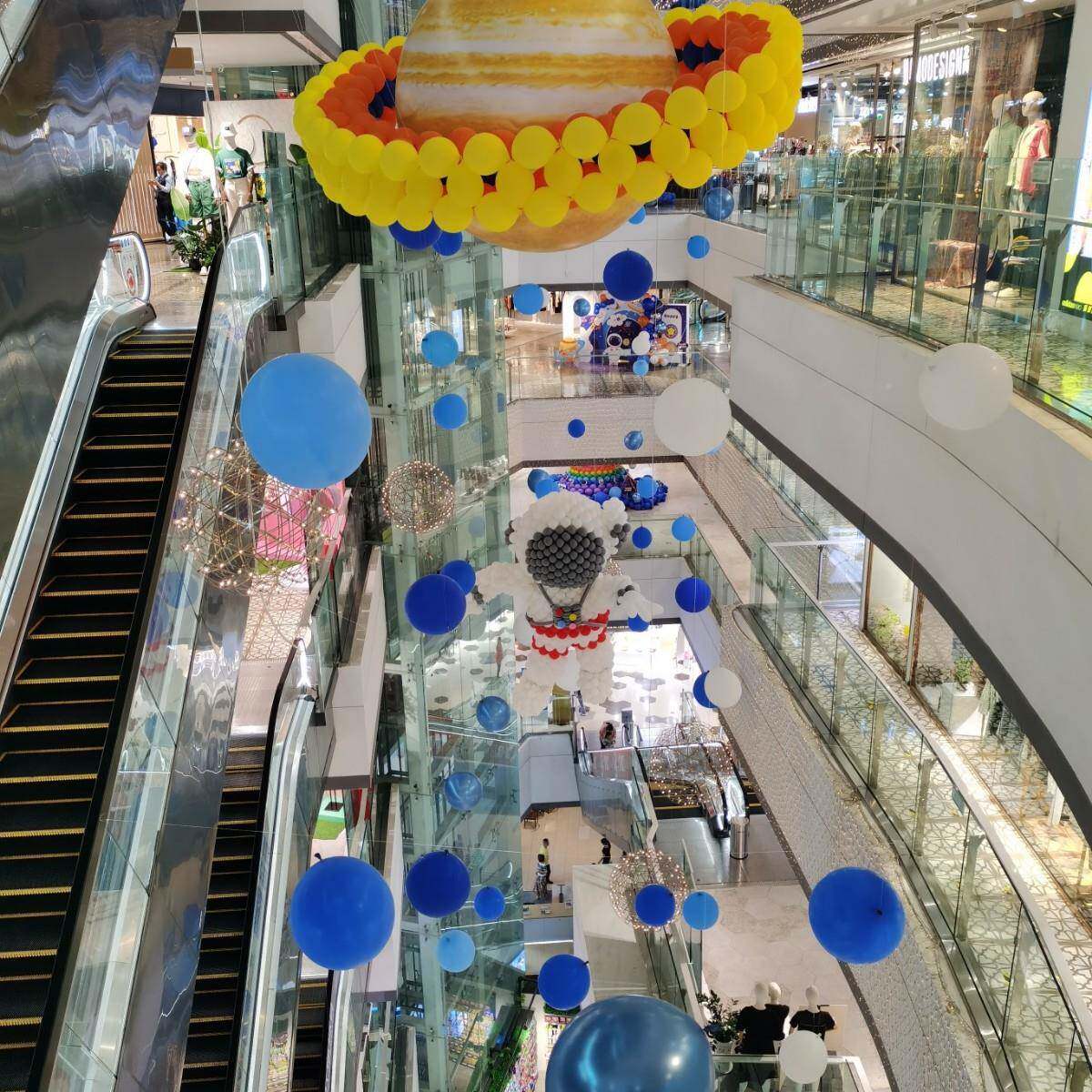 充气月球八星球气模大行星商场美球陈酒悬挂饰升吧空发光月亮PVC