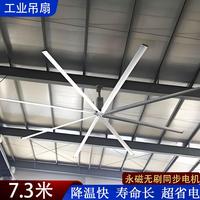 廠房工業(yè)大吊場扇車間庫TFU降大風(fēng)力吊扇養(yǎng)殖倉體育館永磁大溫型
