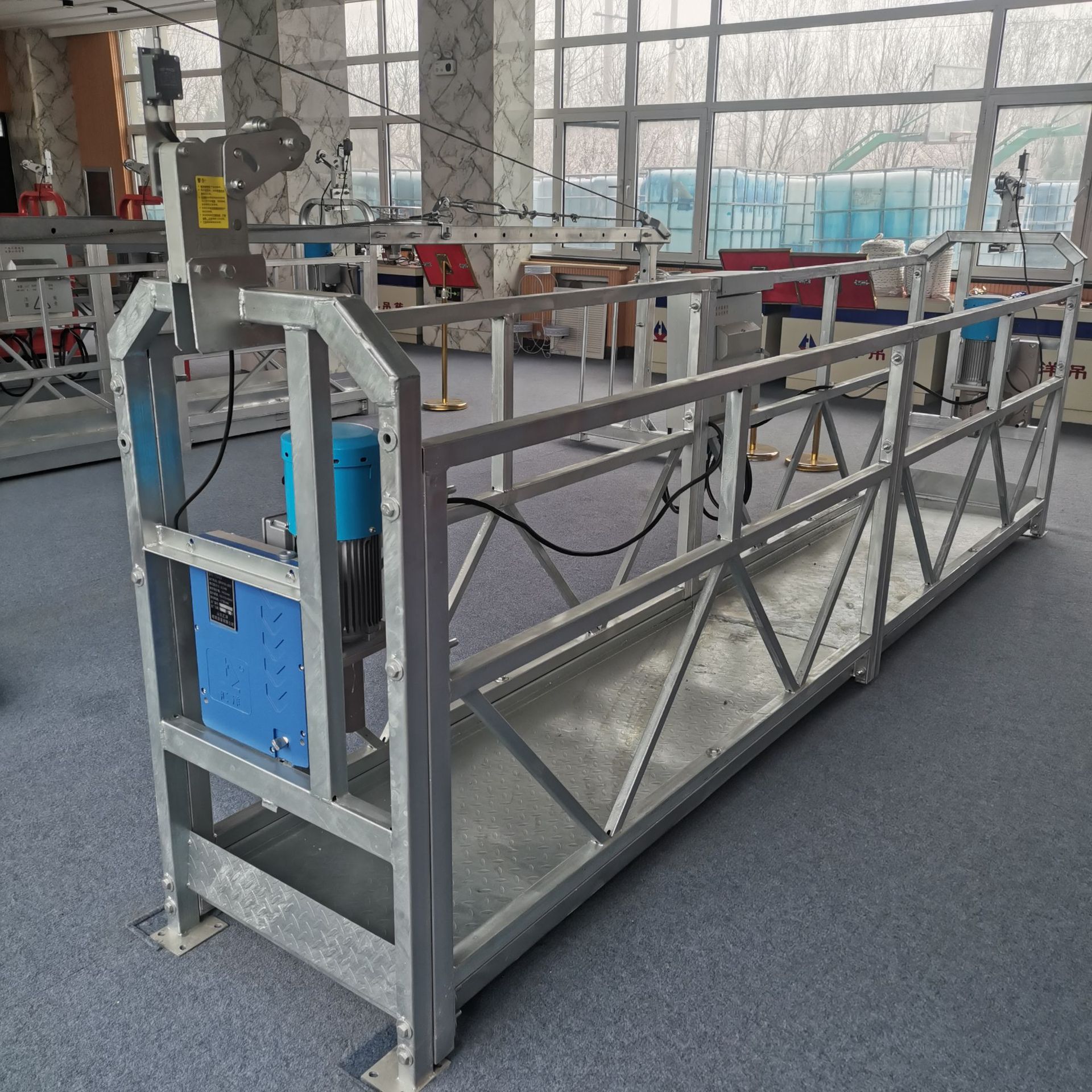 恩施工程施工吊篮  外墙真石漆用电动吊篮  汇洋高空作业吊篮厂