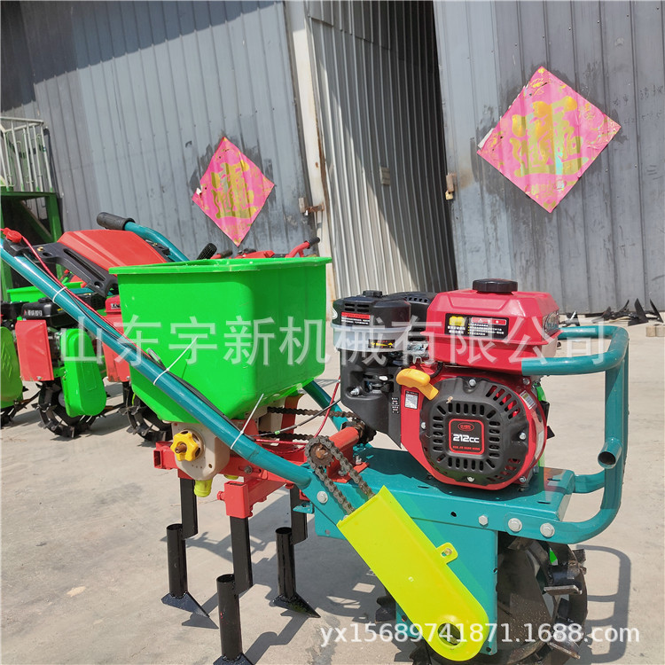 手推式汽油多功能小麦播种机