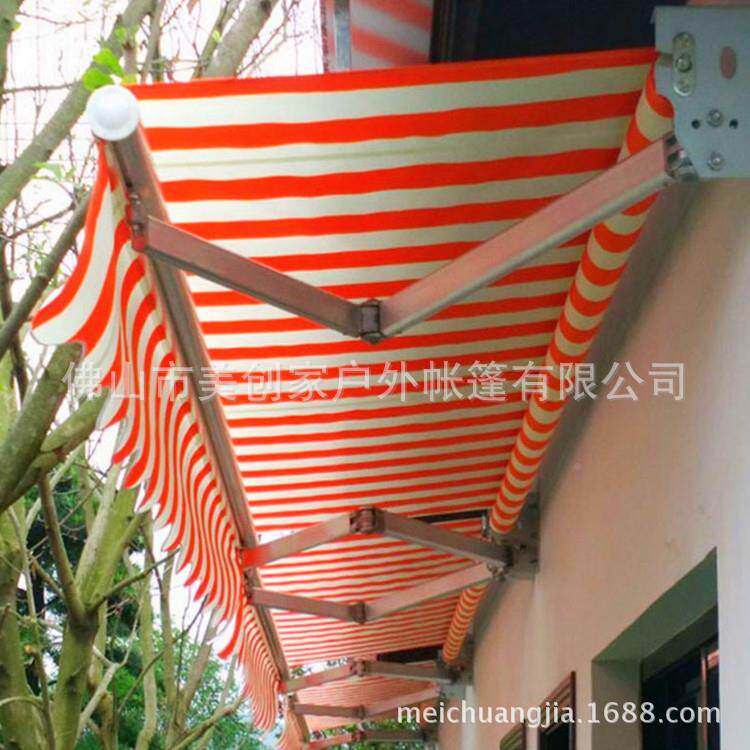遮院阳折叠伸缩式手摇阳电动收缩遮蓬阳台户外篷伞庭门005面棚遮