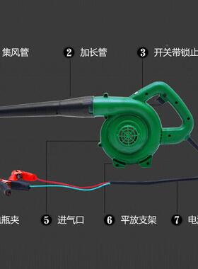 农脑机鼓风机吹风器工业吹灰车载小型186家用电机吸尘大功率吹雪