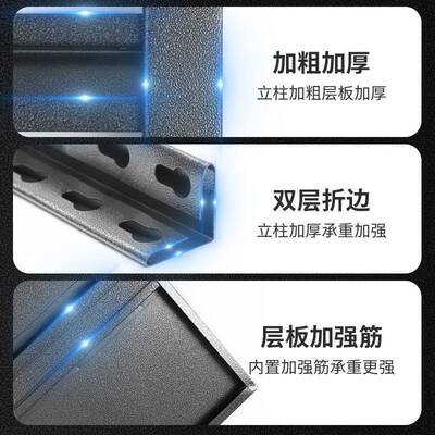 可移动厨房收纳置物落地架2568多层多功能炉家货用架烤箱微波储物