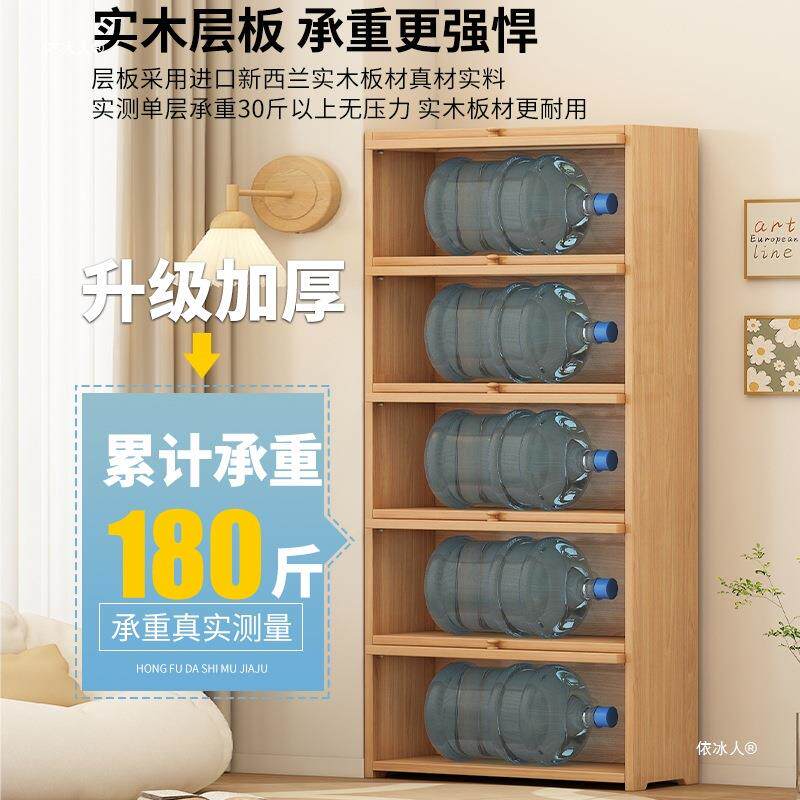 架收落地置物架书墙柜储物柜书一体靠纳家用HFD-透明多层防尘实木