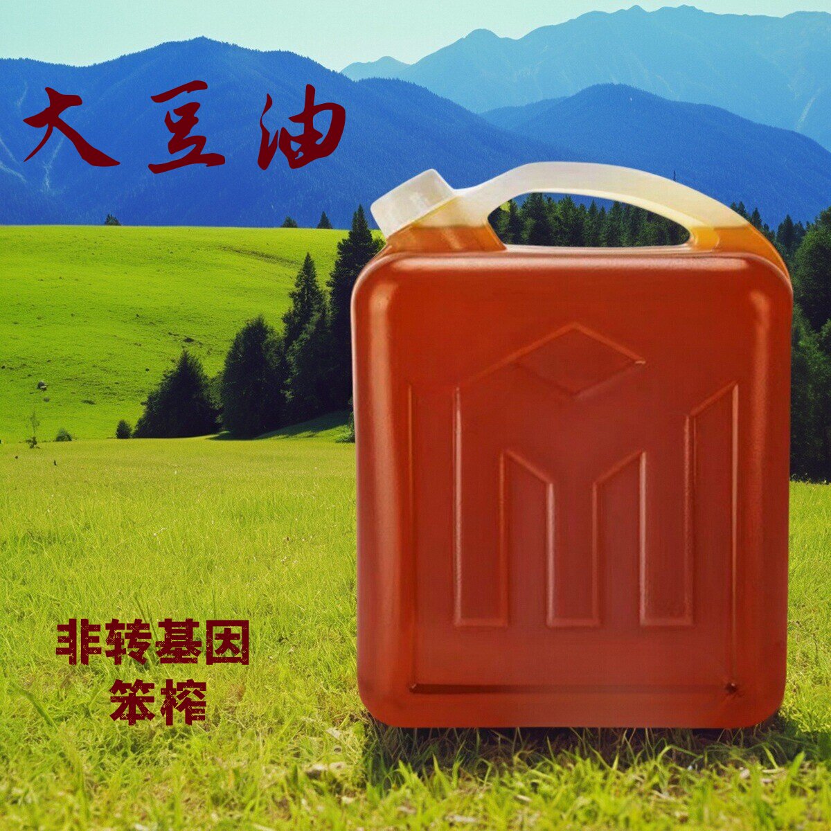 东北纯笨榨大豆油桶装家用黄豆油