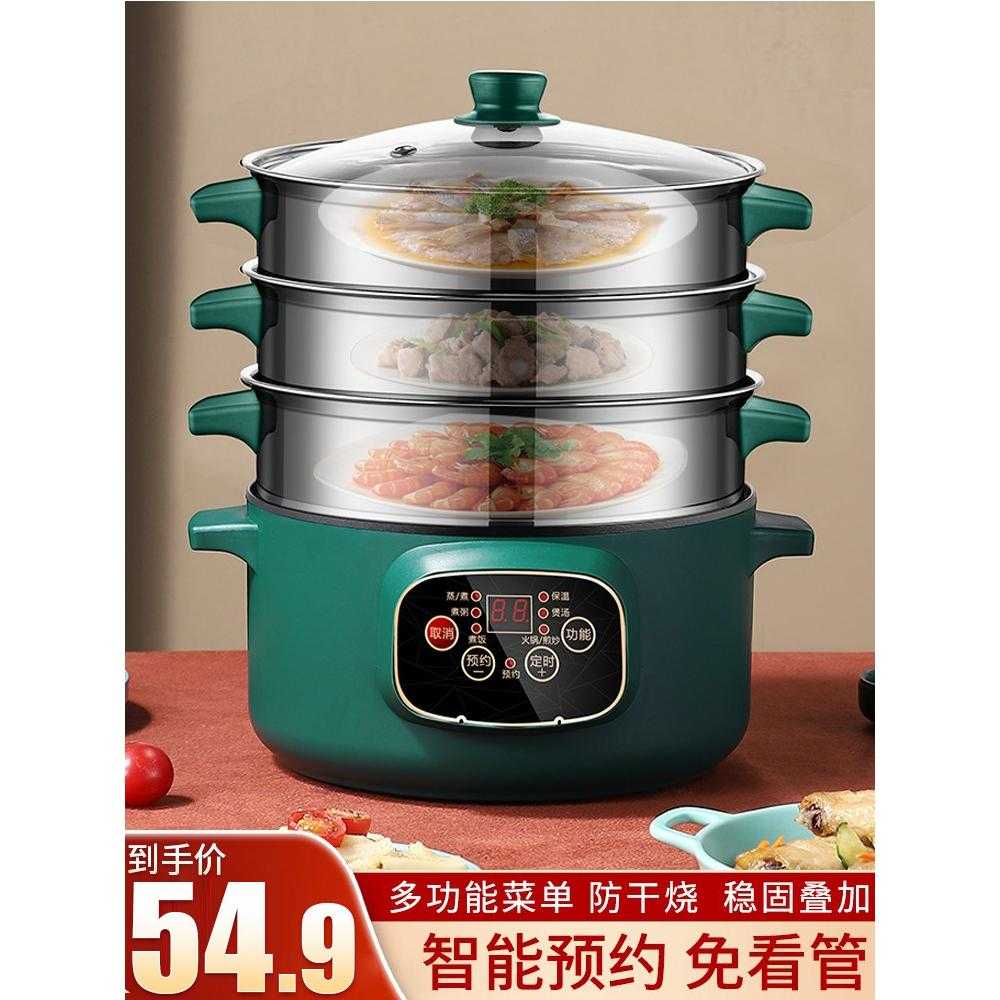 蒸炉家用电蒸笼电炖蒸锅煮锅一体