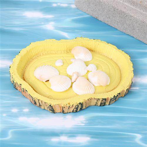 现货爬虫水盆食盆乌龟蜥蜴爬行宠物水盆圆水盆小龟碟黄色龟碟,宠物/宠物食品及用品,造景/装饰,淘宝优惠券,粉丝福利购,淘宝优惠卷