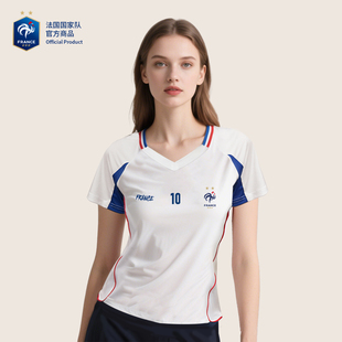 【官方正版】法国国家队丨白蓝拼色女款短袖夏季短款运动简约透气