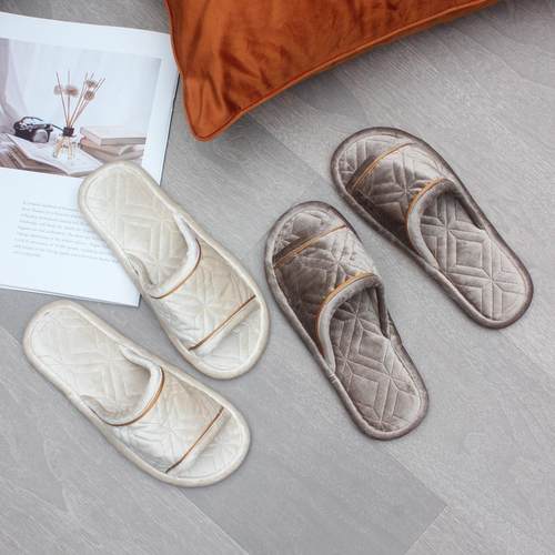 简约家用男女室内地板静音拖鞋情侣牛筋底居家防滑软底春夏可机洗