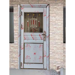 正宗304不锈钢单门楼顶阳台门进户防盗门农村入户门厨房后门工程