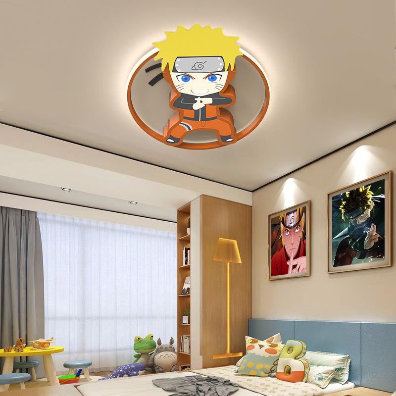 儿童房灯男孩房间灯卡通火影忍者小孩护眼创意鸣人佐助卧室吸顶灯