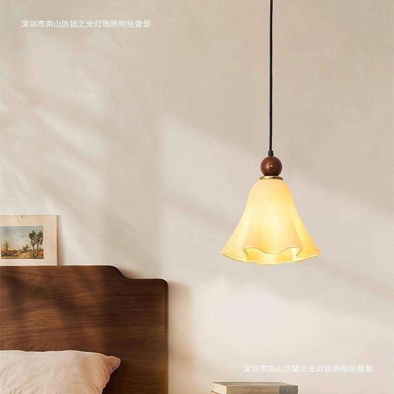 中古奶油风床头玻璃小吊灯橙色复古南洋风卧室吊线灯吧台玄关灯,纺织面料/辅料/配套,纺织机械配件,淘宝优惠券,粉丝福利购,淘宝优惠卷