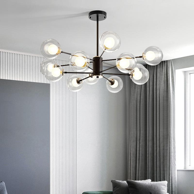 北欧客厅吊灯灯具简约个性卧室餐厅灯后现代轻奢魔豆服装店吊灯