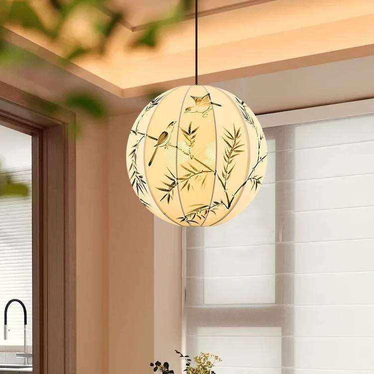 宋代美学吊灯卧室床头灯布艺绘画灯笼中国风茶室禅意古风民宿吊灯,纺织面料/辅料/配套,纺织机械配件,淘宝优惠券,粉丝福利购,淘宝优惠卷