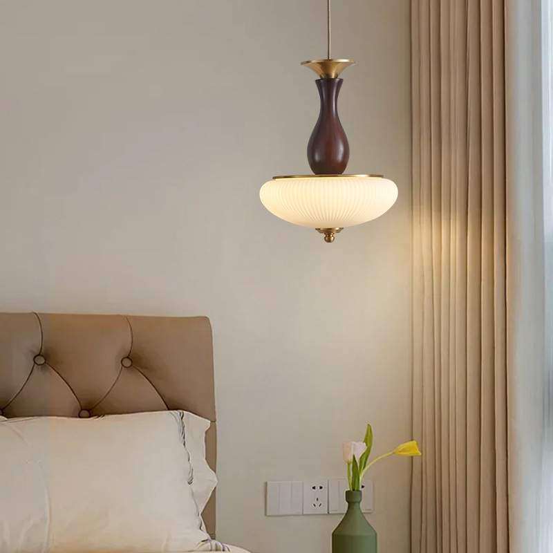 中古风复古胡桃木吊灯玻璃灯罩餐厅吧台灯玄关过道走廊阳台吸顶灯,纺织面料/辅料/配套,纺织机械配件,淘宝优惠券,粉丝福利购,淘宝优惠卷