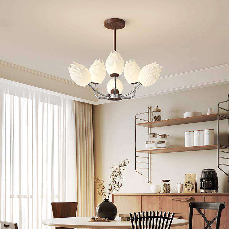 中古风创意花朵吊灯客厅主灯法式复古卧室房间餐厅胡桃色护眼吊灯,纺织面料/辅料/配套,纺织机械配件,淘宝优惠券,粉丝福利购,淘宝优惠卷