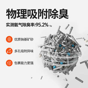 奥芬洁混合猫砂30斤豆腐砂除臭低尘活性炭猫砂钠基矿砂猫沙