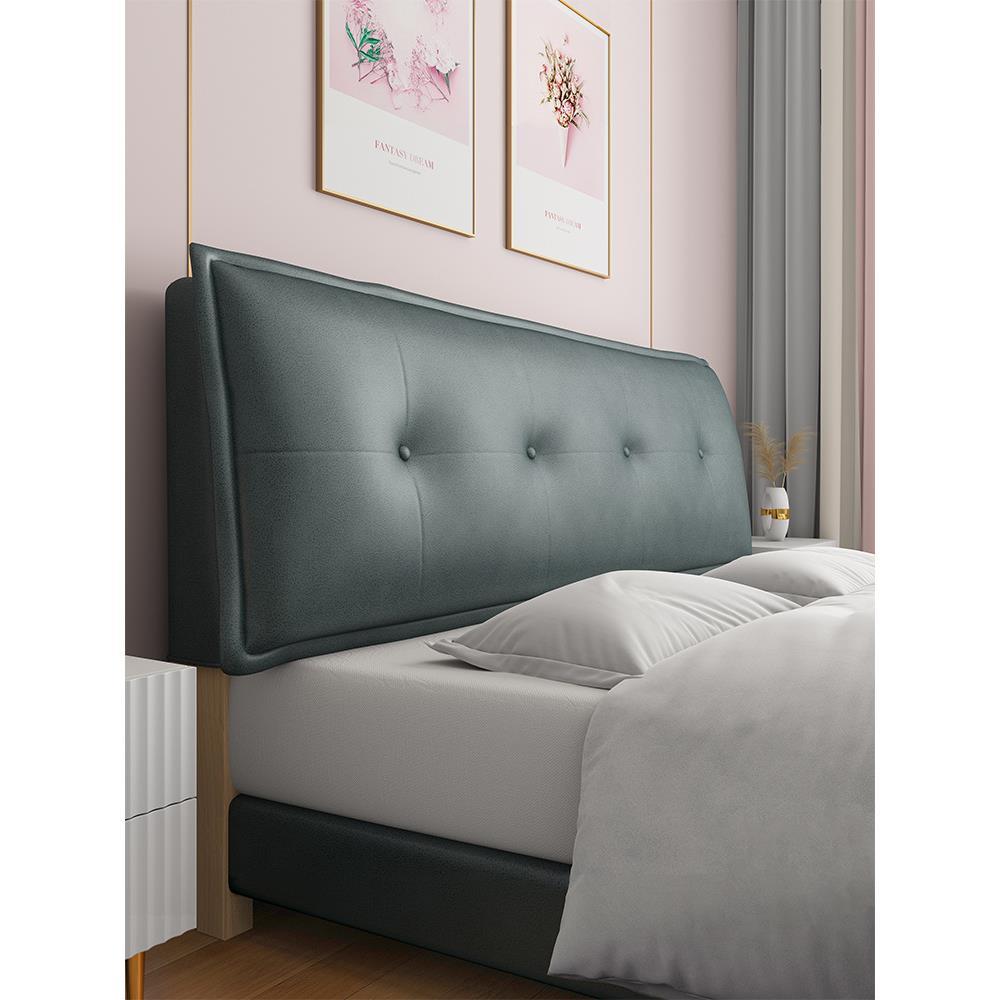 床头靠垫大靠背简约床头套罩科技布软包可固定床上靠枕拆洗海新品