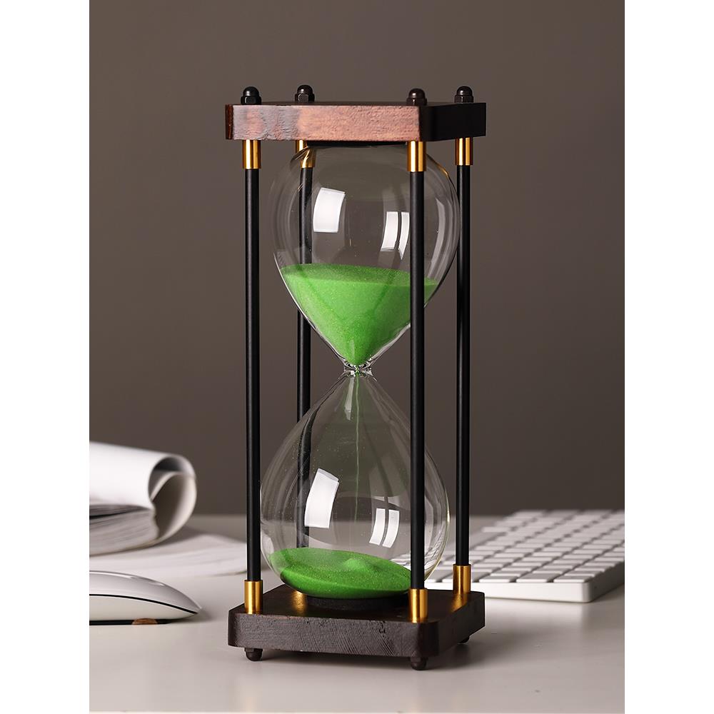 沙漏计时器30/60分钟儿童时间漏沙摆件书房客厅装饰品个性礼物