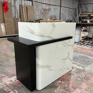 奢台公司前台酒店售楼部接待台前台水吧台会所美容院大理石收银台