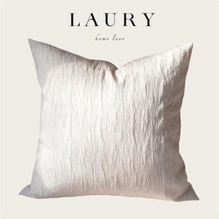 『白色心形』居家布艺夏季冰凉款抱枕靠垫沙发腰靠枕垫靠垫套靠枕