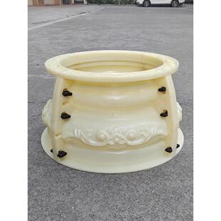 罗马柱脚模具装饰造型水泥自制塑料模板圆柱子方形柱头建筑模型厚