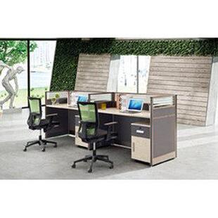 格诺瓦香槟白橡职员桌椅屏风简约隔断组合卡座现代办公桌电脑员工