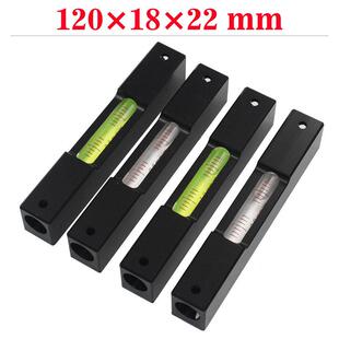 铝合金长条式水平仪台球桌黑色迷你水平尺车床调平水准尺长度120