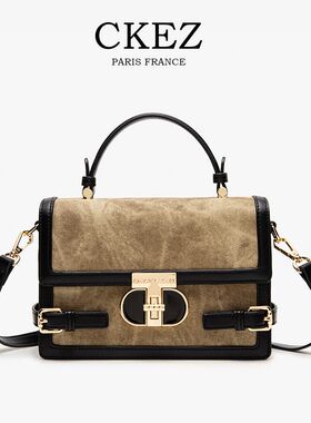 香港正品ckez女包2024新款手提包小众高级轻奢复古女士单肩斜挎包