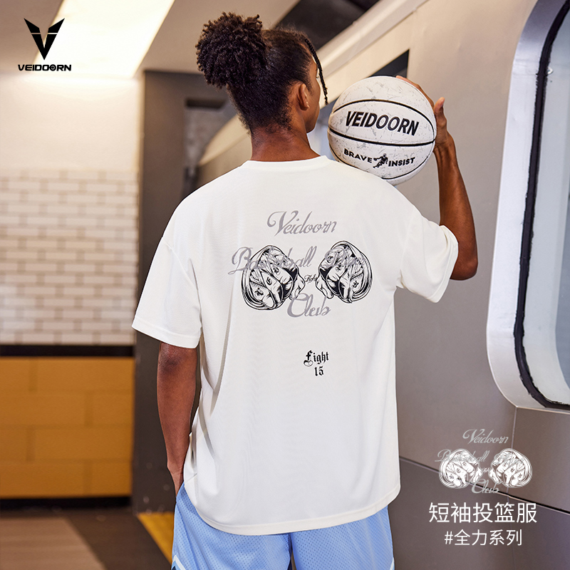 维动短袖全力投篮服T恤男美式篮