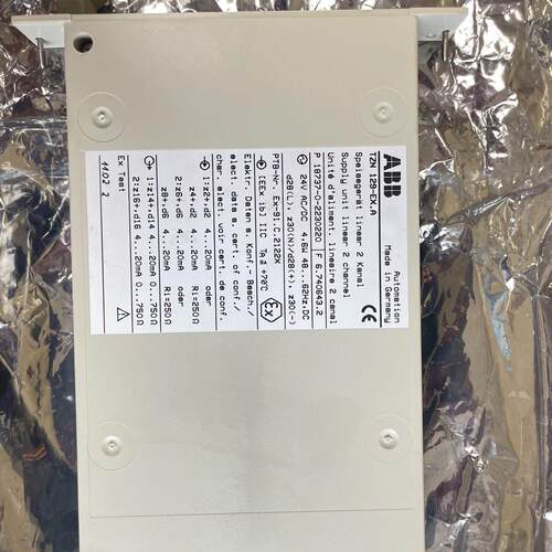 ABB TZN 129-EX.A 供电单元线性双通道工业工控配件议价维修